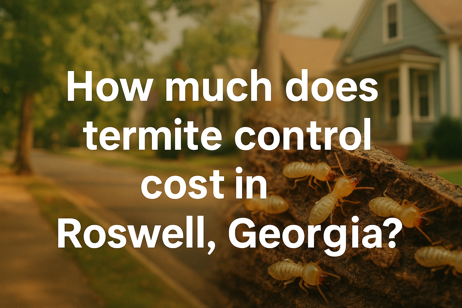 Termite Control Cost in Roswell, Georgia