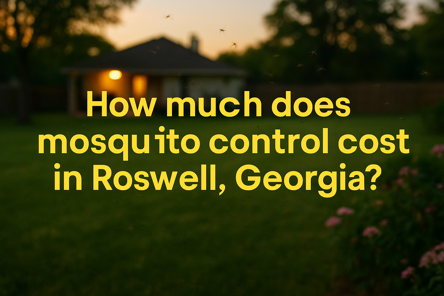 Mosquito control cost in Roswell, Georgia
