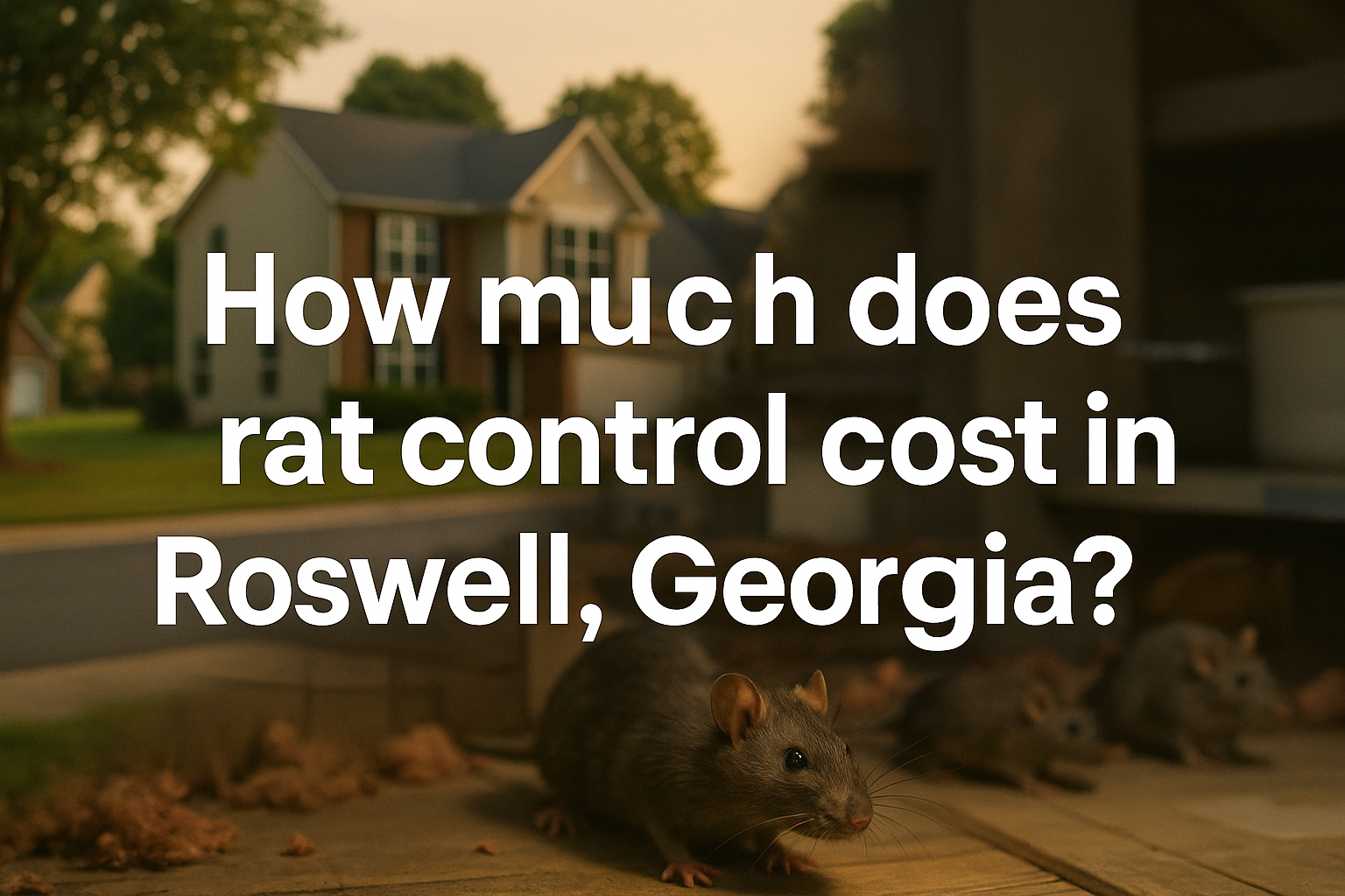 Roswell GA pest control specialist inspecting for rats in attic