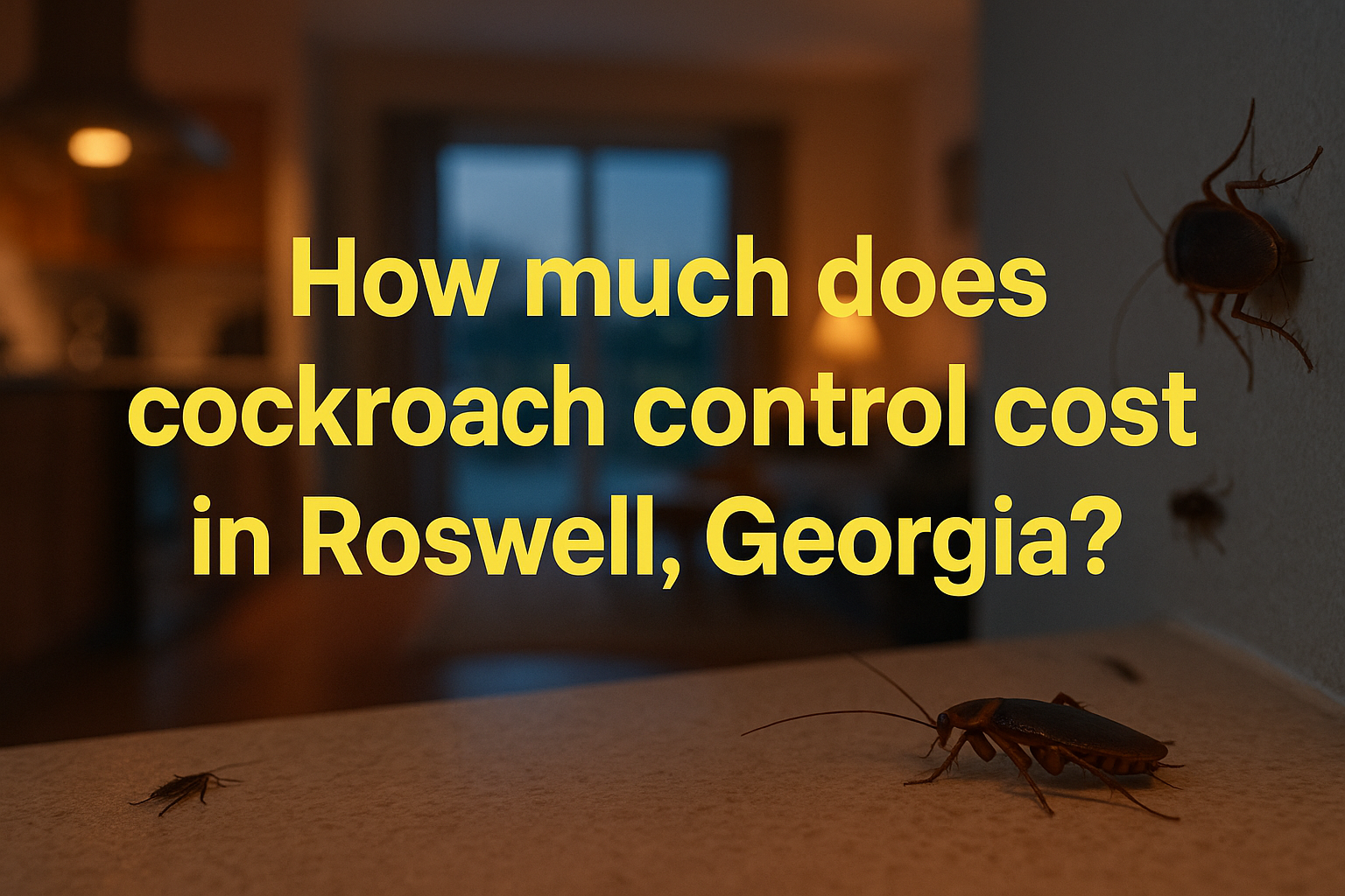 Cockroach Control Cost in Roswell, Georgia