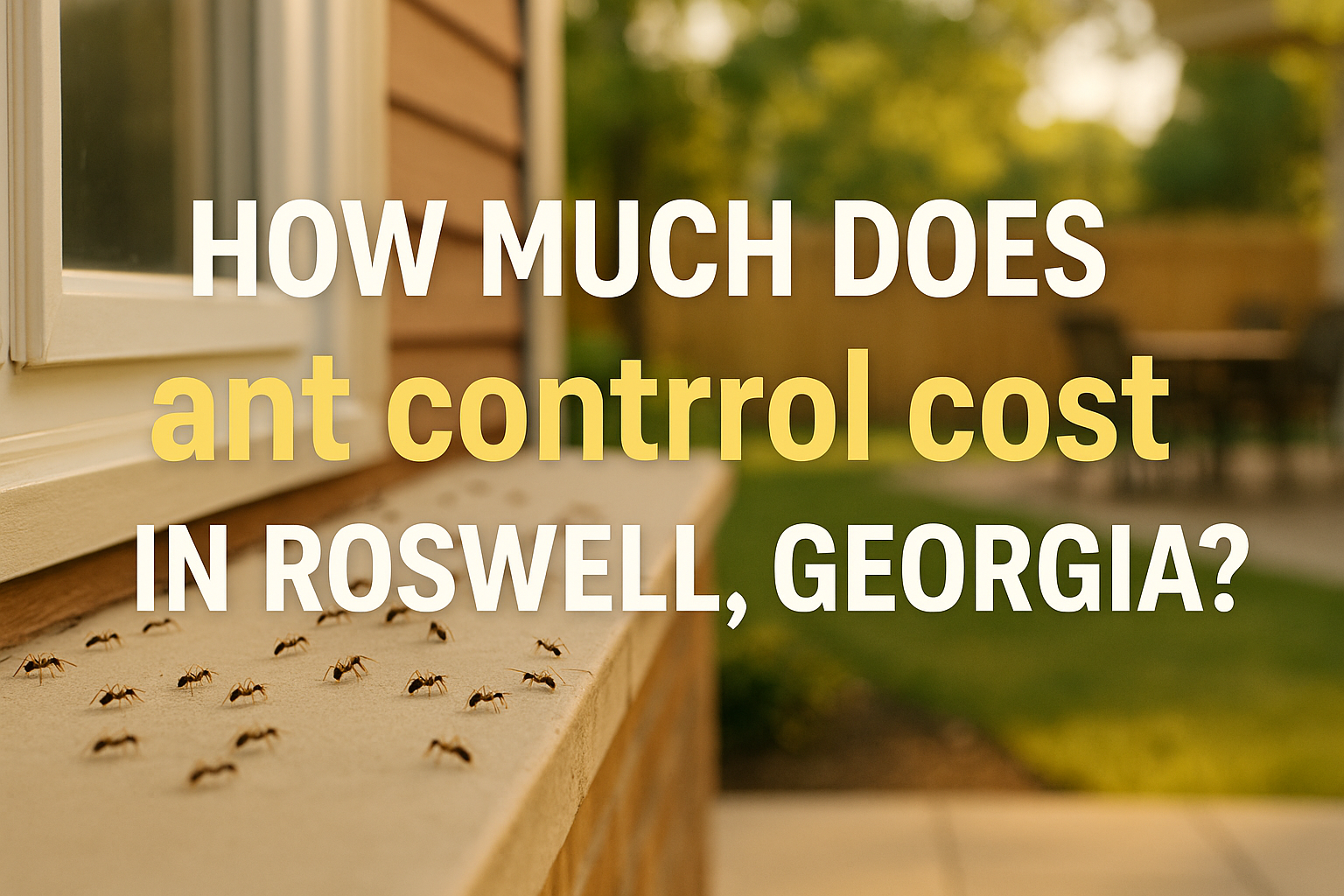 Ant Control Cost in Roswell, Georgia
