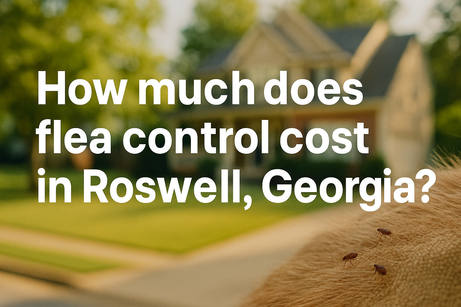 Flea Control Cost in Roswell, Georgia?