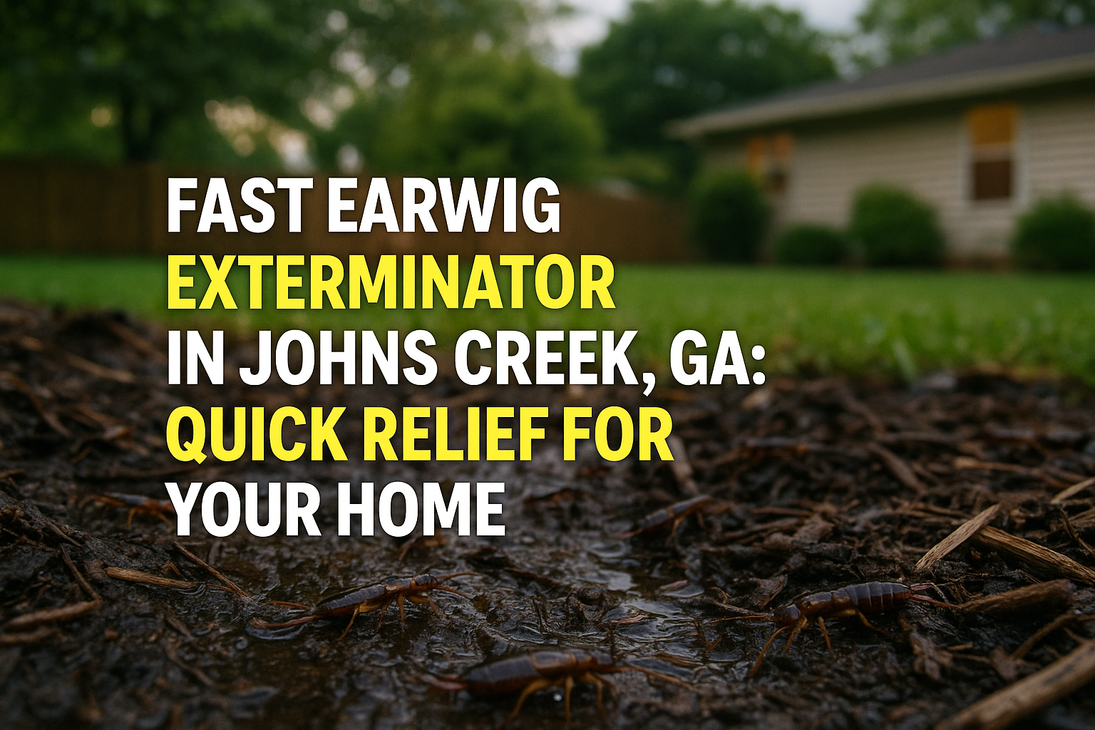 Fast Earwig Exterminator in Johns Creek, GA