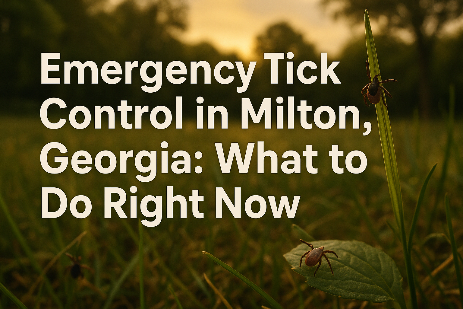 Tick Control in Milton