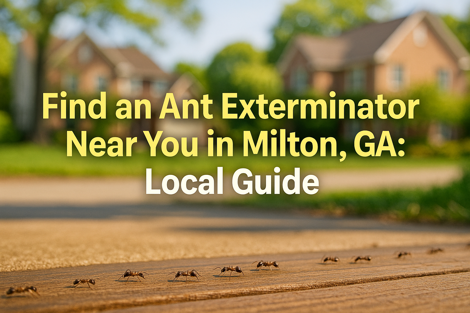 Ant Exterminator Near You in Milton
