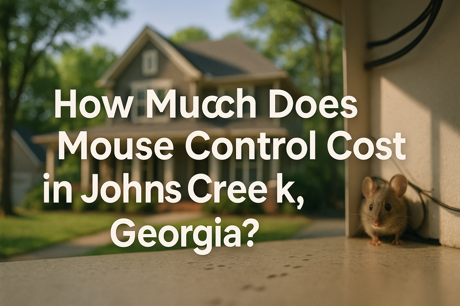 mouse control cost in Johns Creek