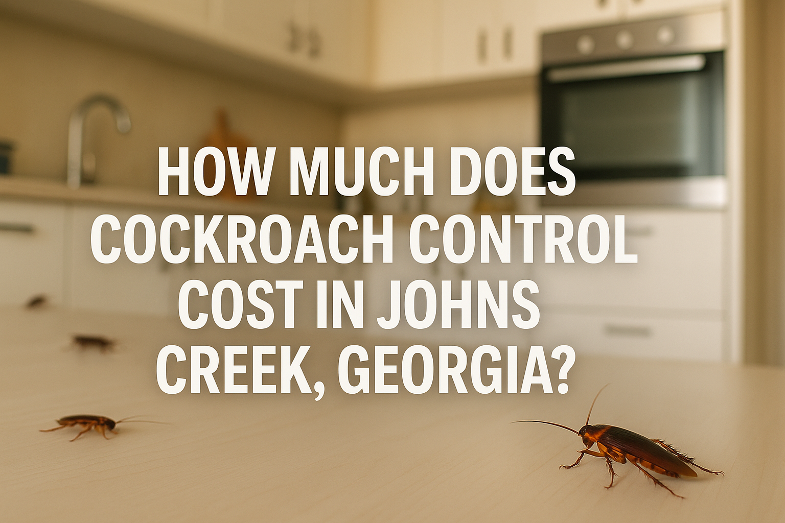 How much does cockroach control cost in Johns Creek, Georgia?