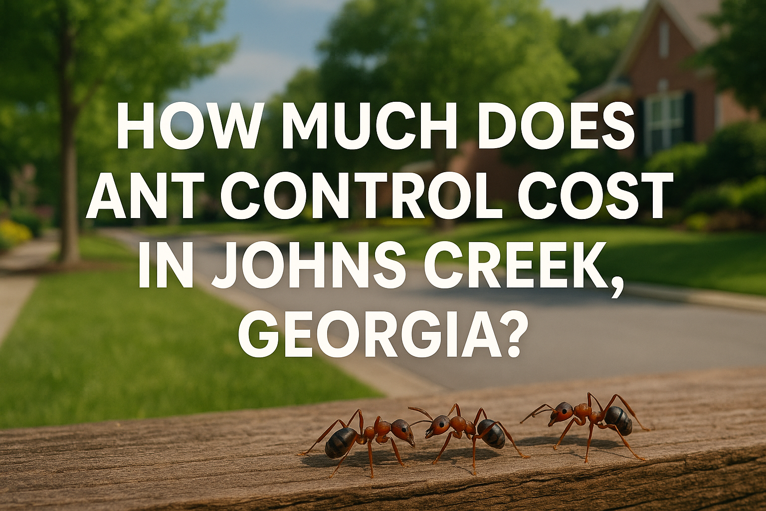 Ant Control Cost in Johns Creek, Georgia