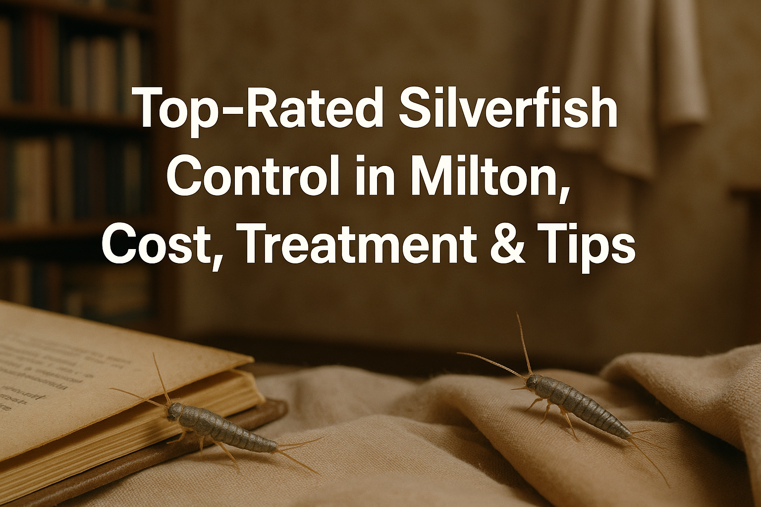 Silverfish Control Milton: technician treating crawlspace