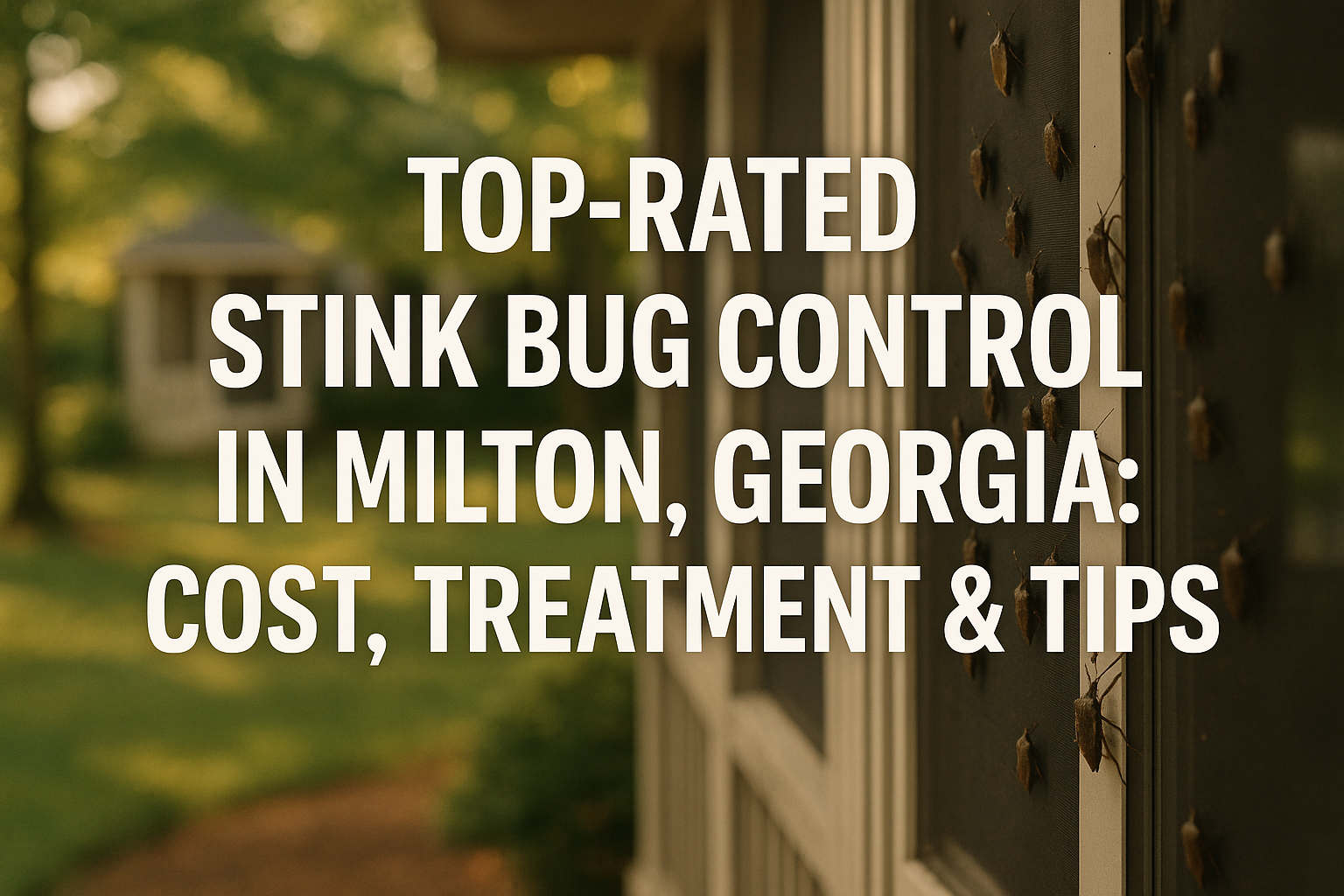 Expert stink bug control Milton home treatment