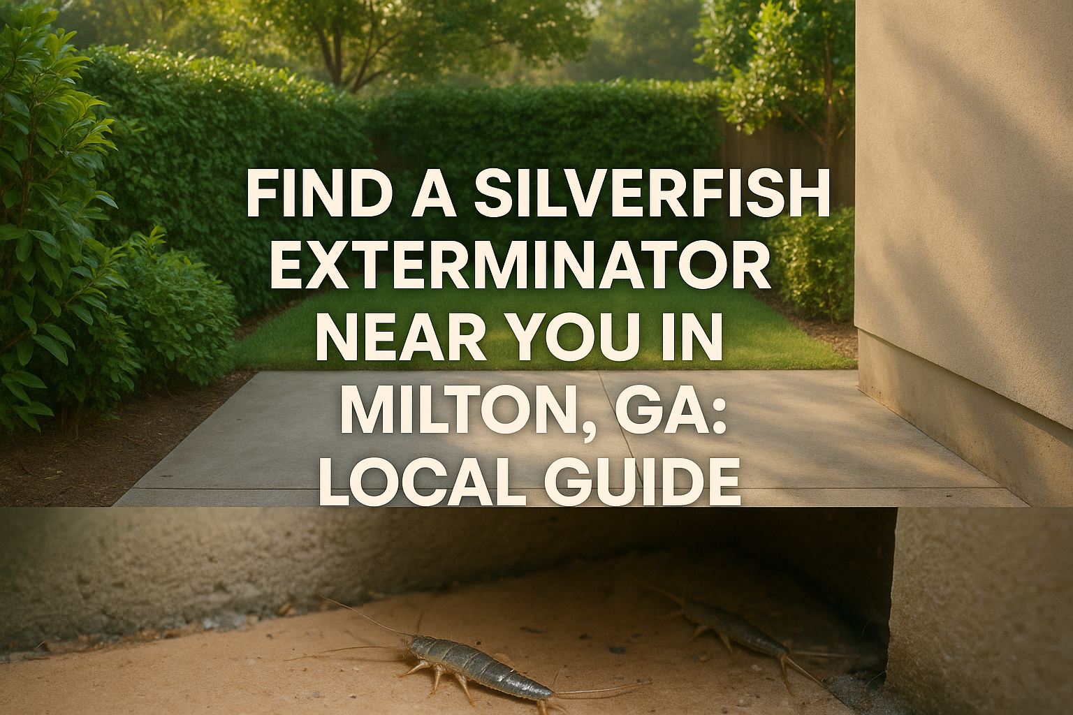 Silverfish exterminator inspecting attic in Milton home
