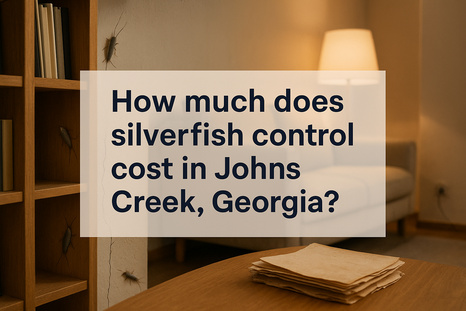 Silverfish in a bathroom in Johns Creek home