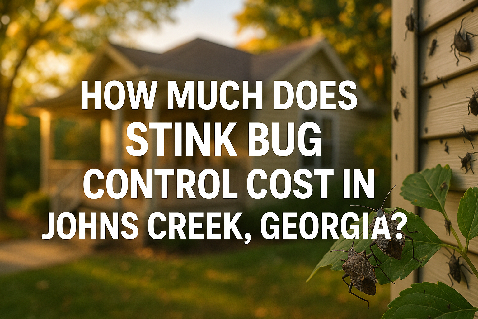 Stink bug on window seal inside Johns Creek home