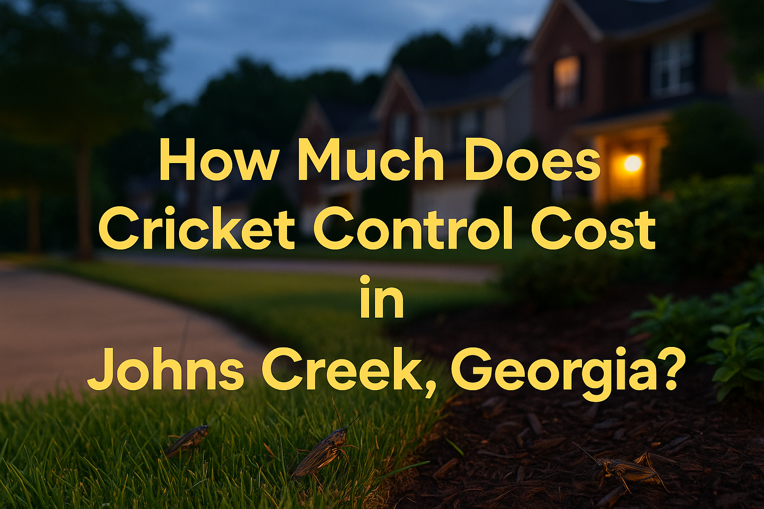 How much does Cricket Control Cost Johns Creek, Georgia?
