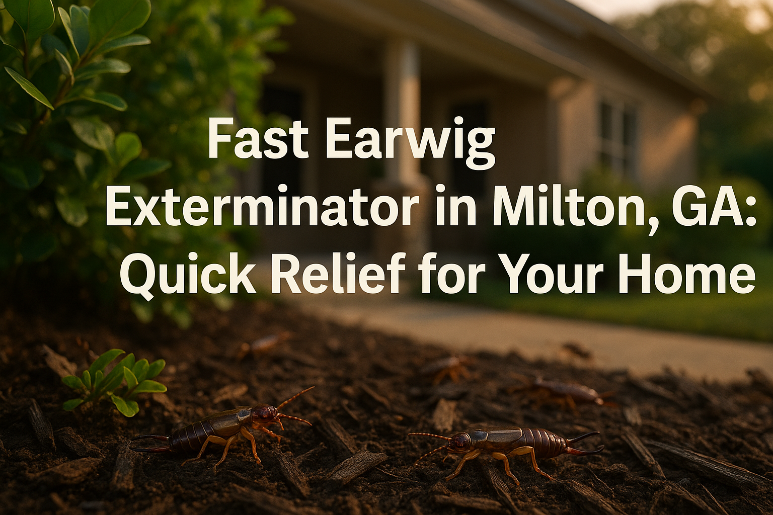 Fast Earwig Exterminator in Milton, GA