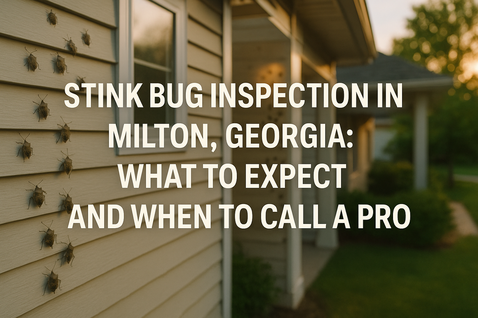 Stink Bug Inspection in Milton, Georgia