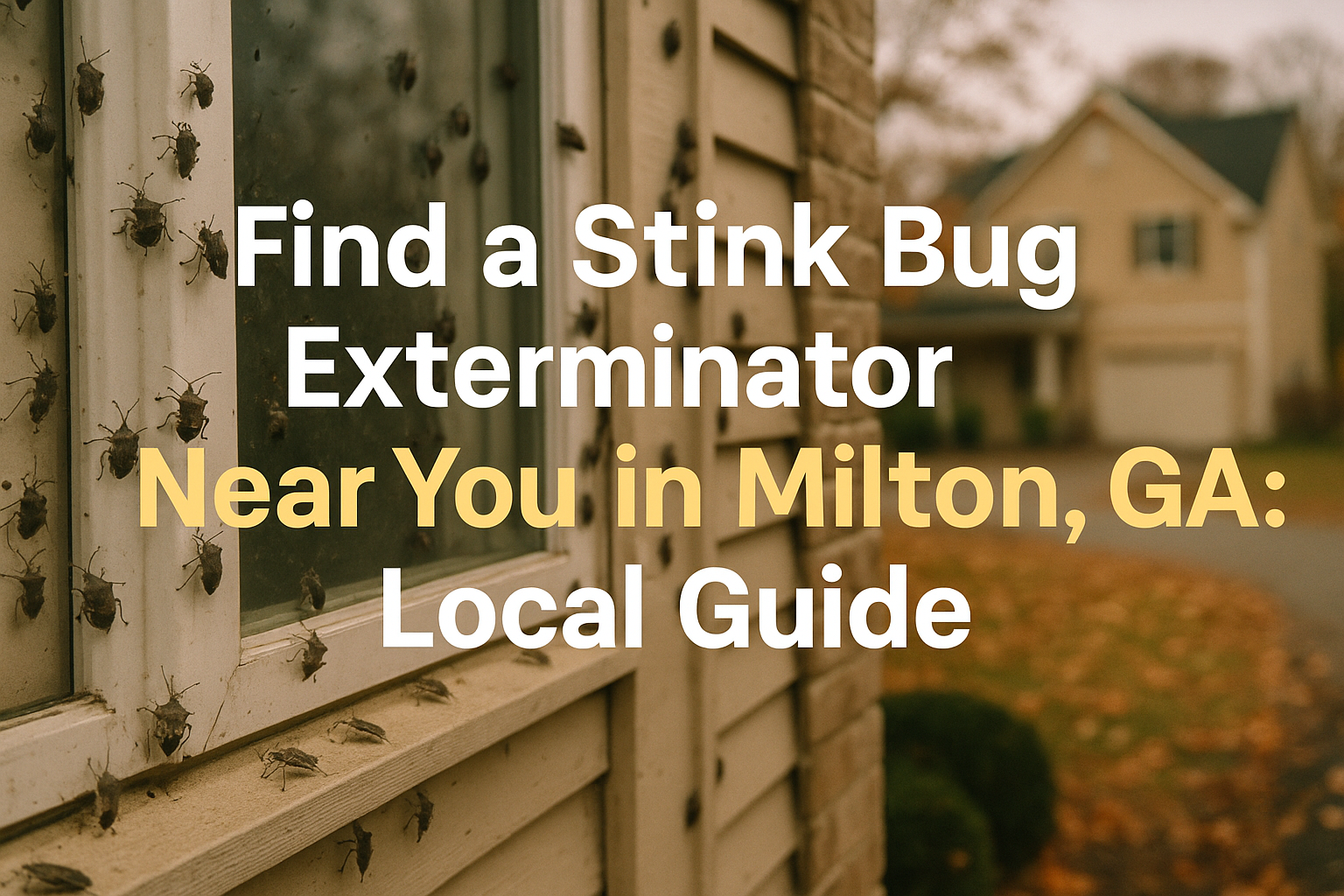 Stink Bug Exterminator Near Me in Milton, GA