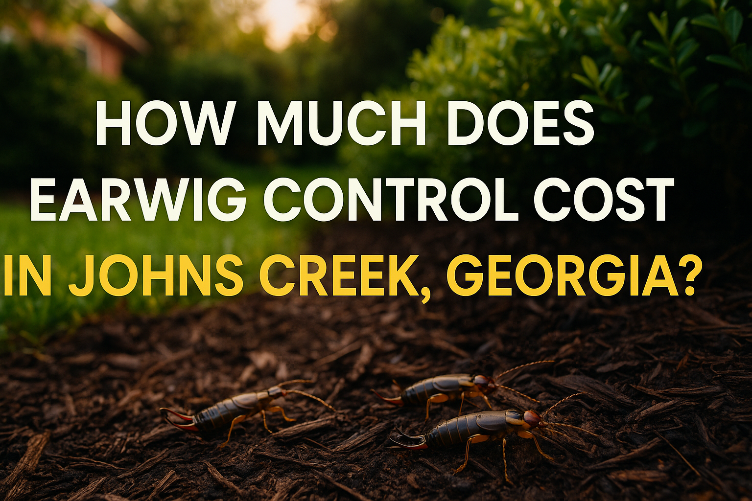 How much does Earwig Control Cost in Johns Creek, Georgia?