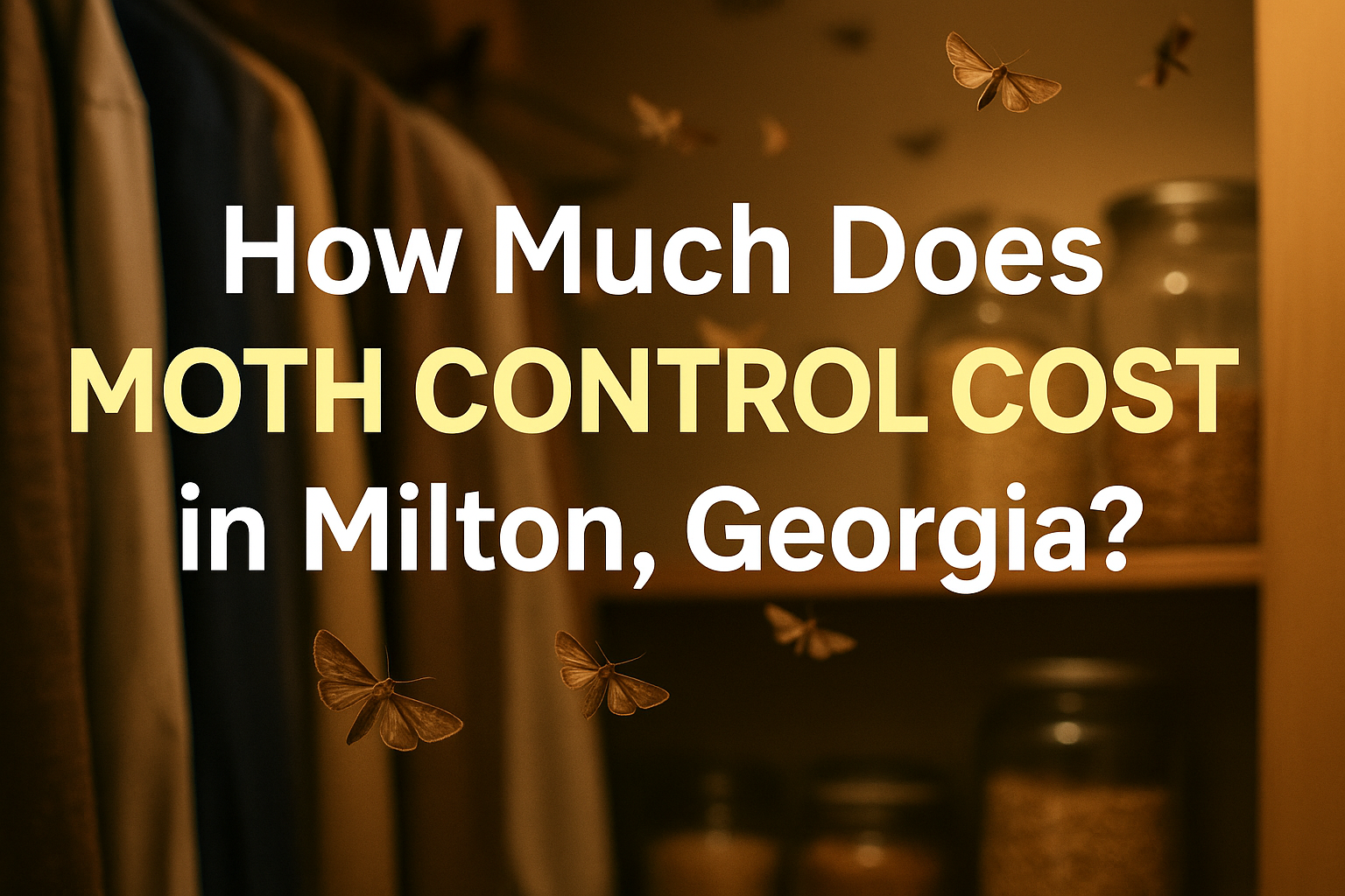 Moth Control Cost in Milton, Georgia
