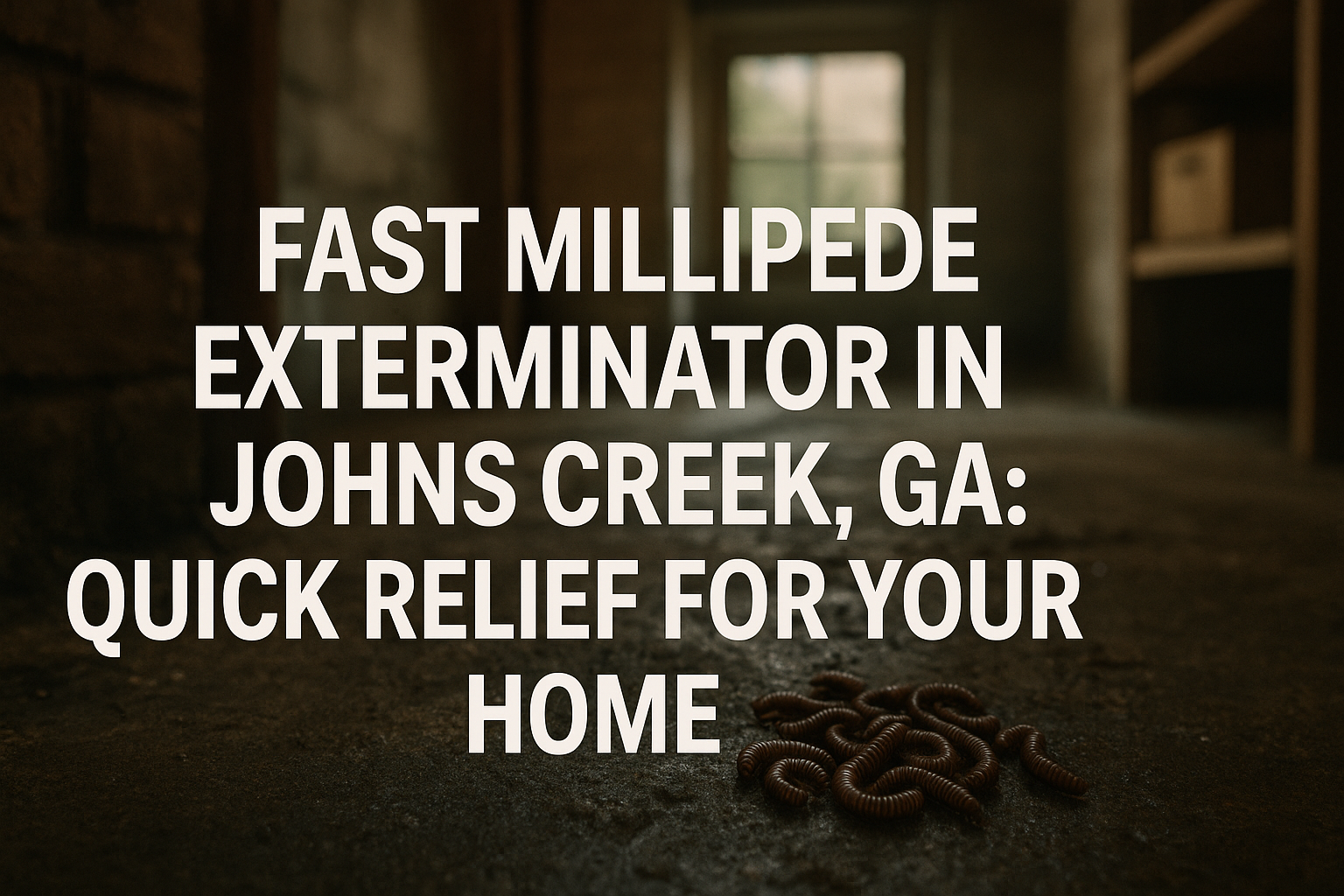 Fast Millipede Exterminator in Johns Creek, GA
