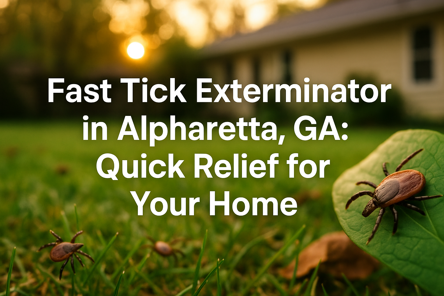 Fast Tick Exterminator in Alpharetta, GA