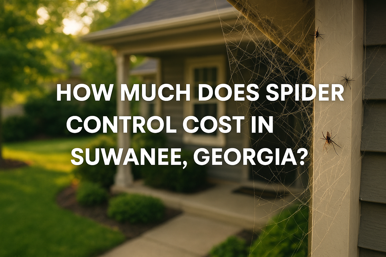 Spider Control Cost in Suwanee, Georgia