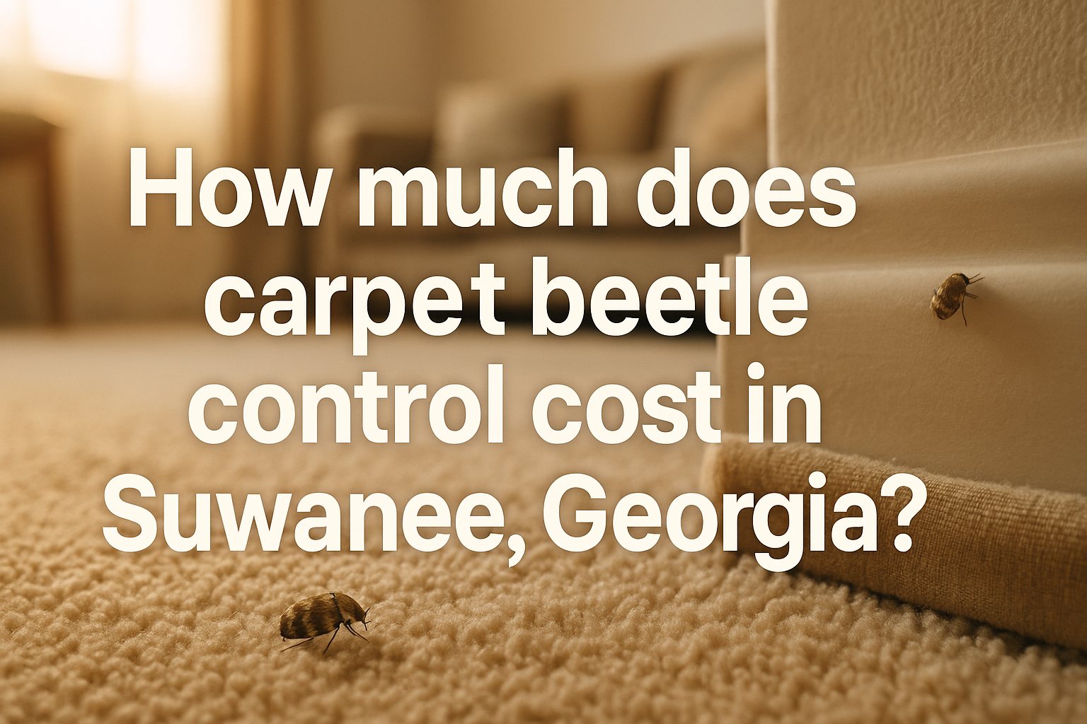 Carpet Beetle Control Cost in Suwanee, Georgia