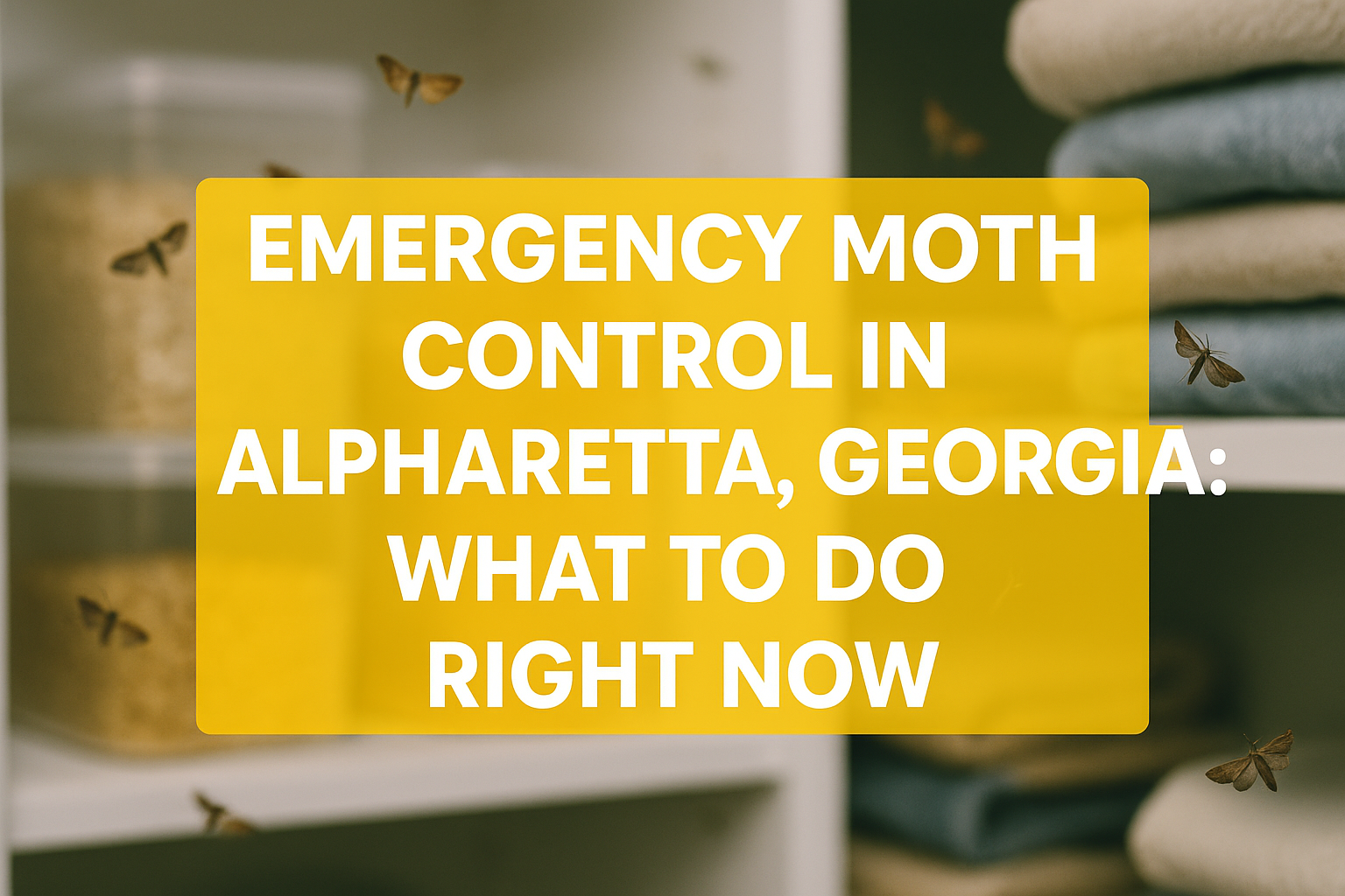 Emergency Moth Control in Alpharetta, Georgia