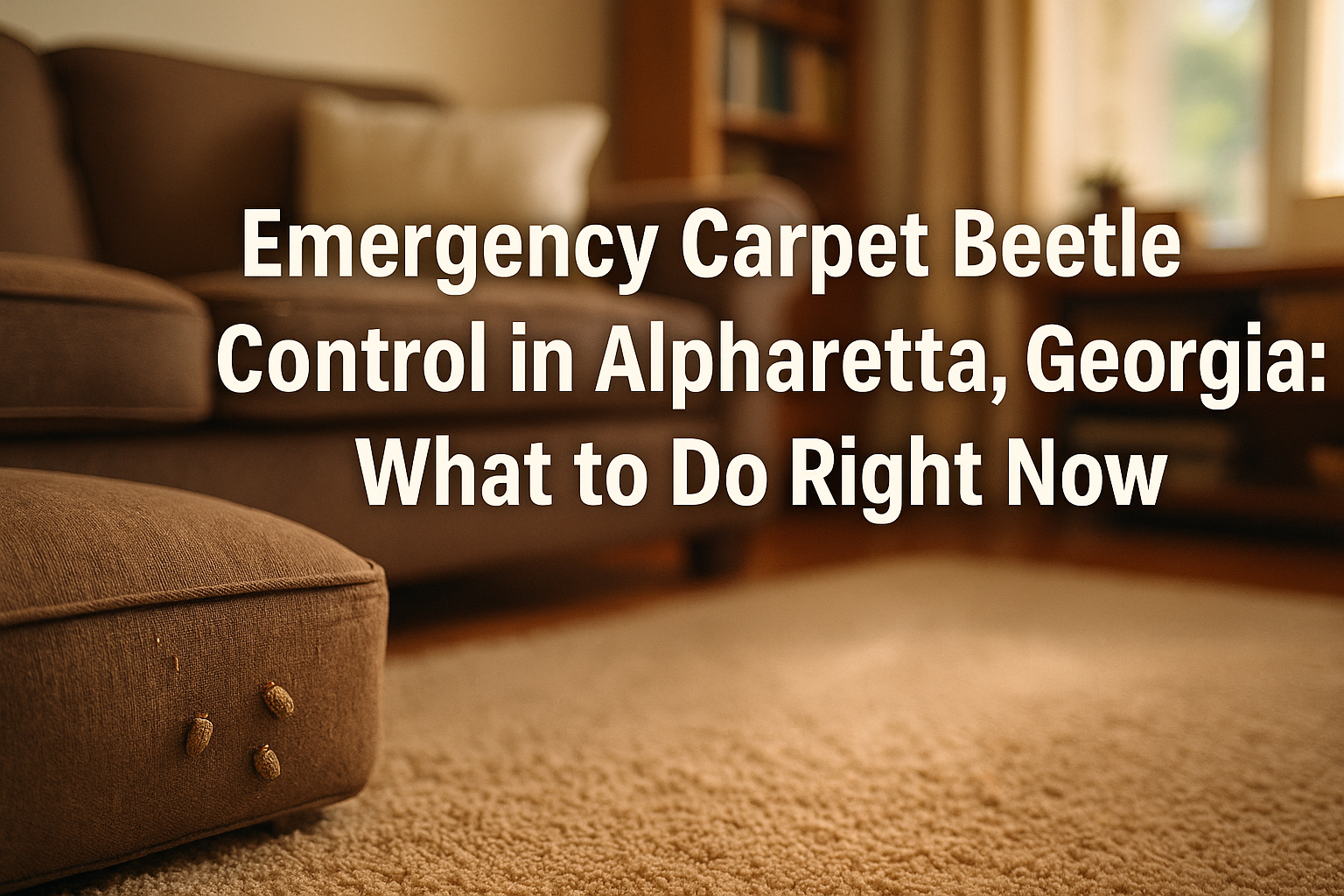 Emergency Carpet Beetle Control in Alpharetta, Georgia