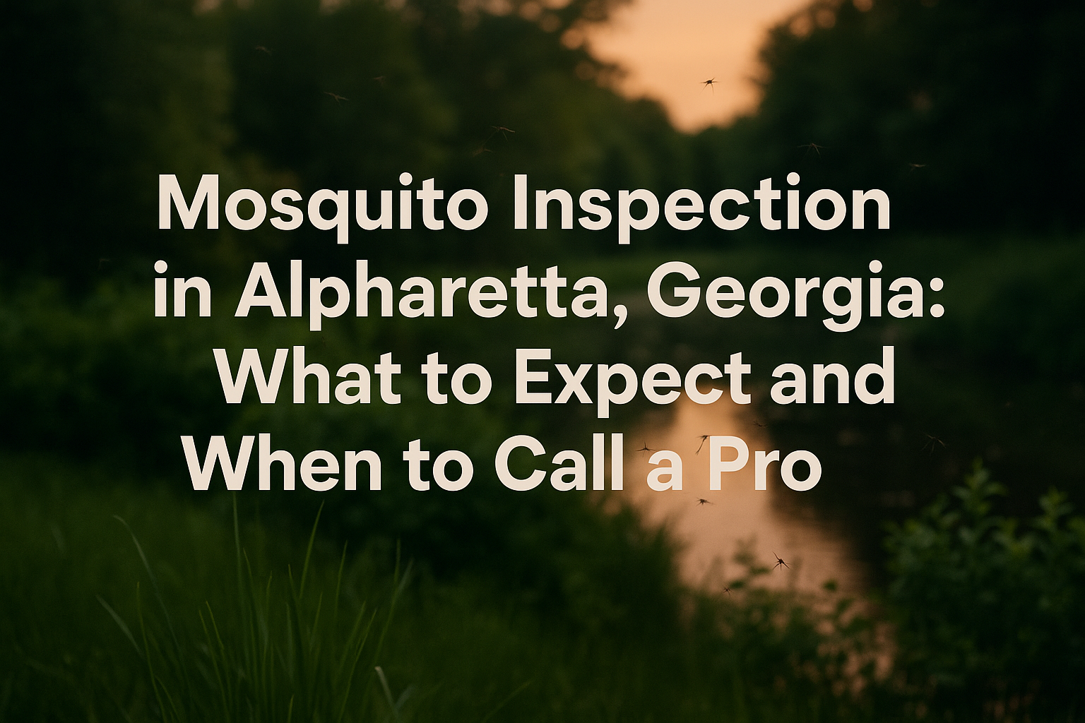 Mosquito Inspection in Alpharetta, Georgia