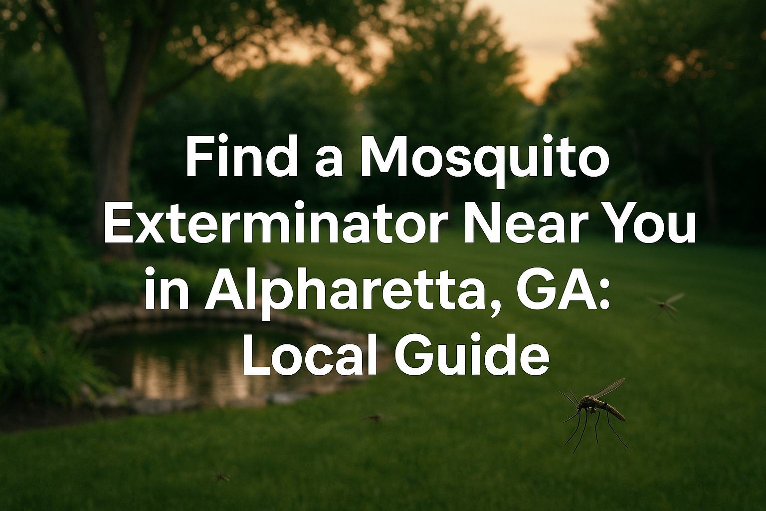 Mosquito Exterminator Near You in Alpharetta, GA