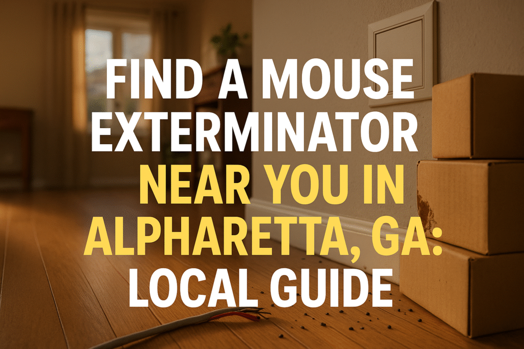 Find a Mouse Exterminator Near You in Alpharetta, GA: Local Guide
