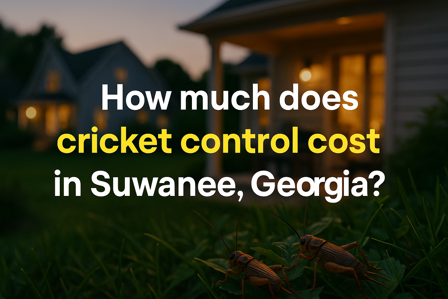 Cricket Control Cost in Suwanee, Georgia