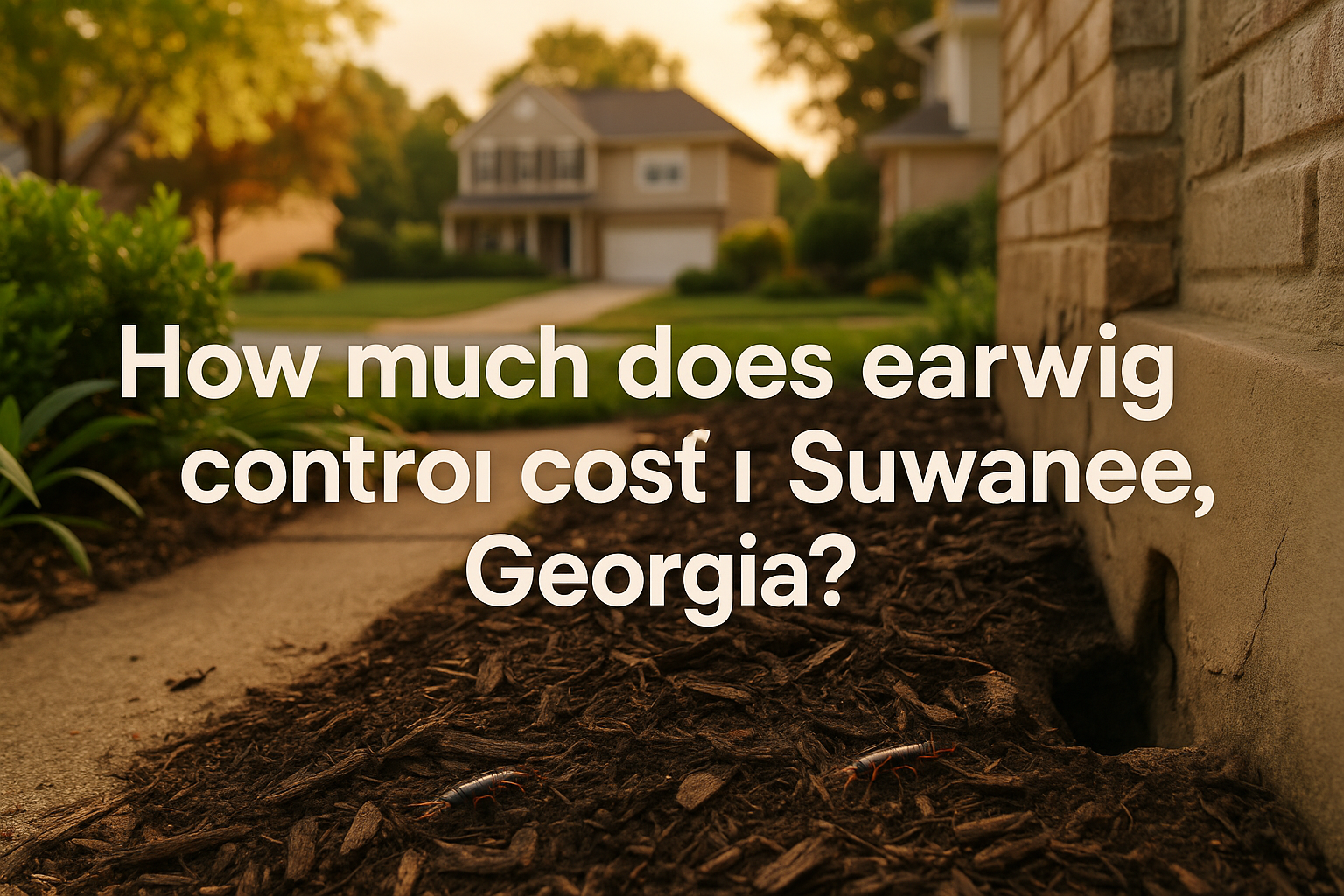 Earwig Control Cost in Suwanee, Georgia
