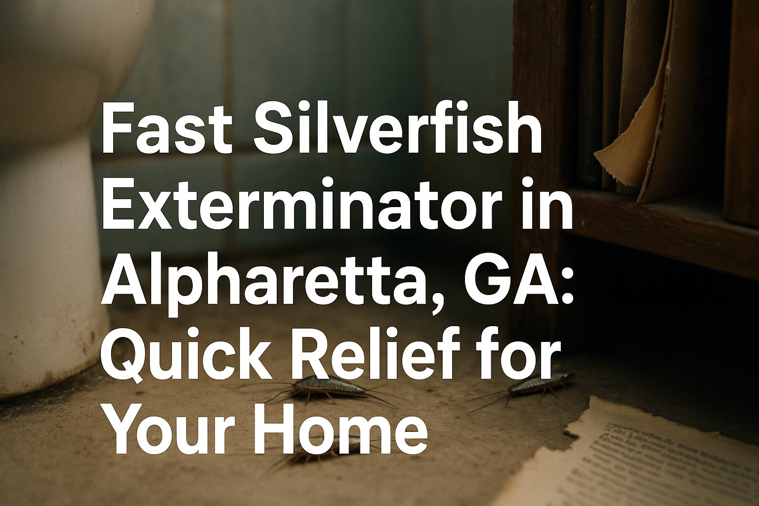 Fast Silverfish Exterminator in Alpharetta, GA