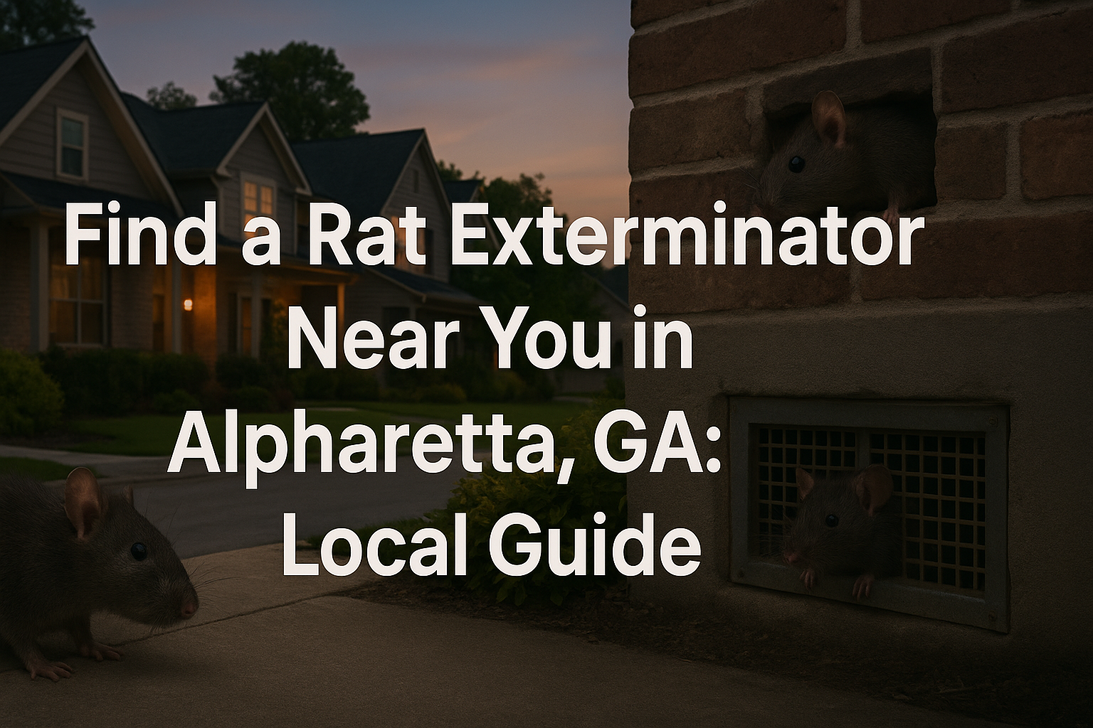 Rat Exterminator Near You in Alpharetta, GA