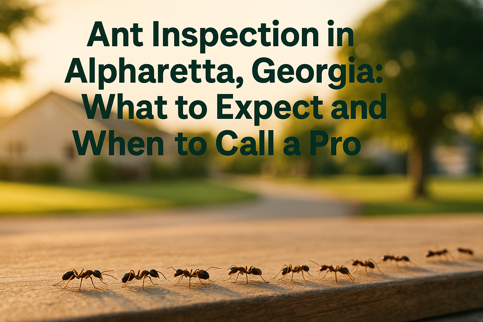 Ant Inspection in Alpharetta, Georgia: What to Expect and When to Call a Pro