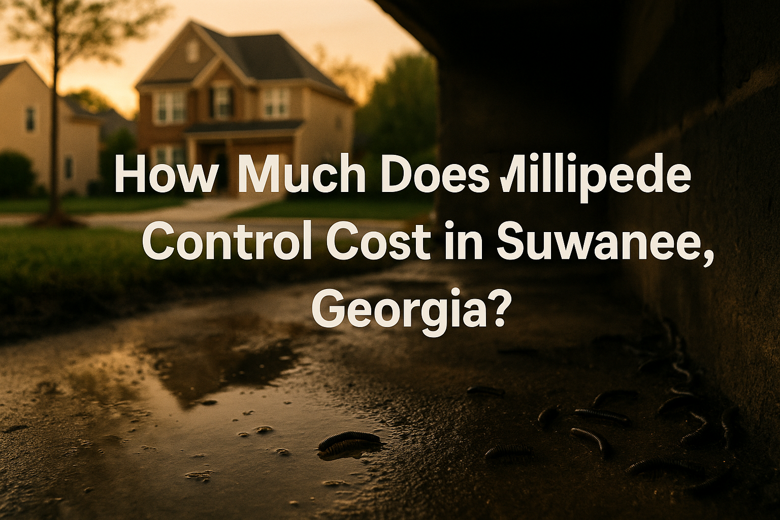Millipede Control Cost in Suwanee, Georgia