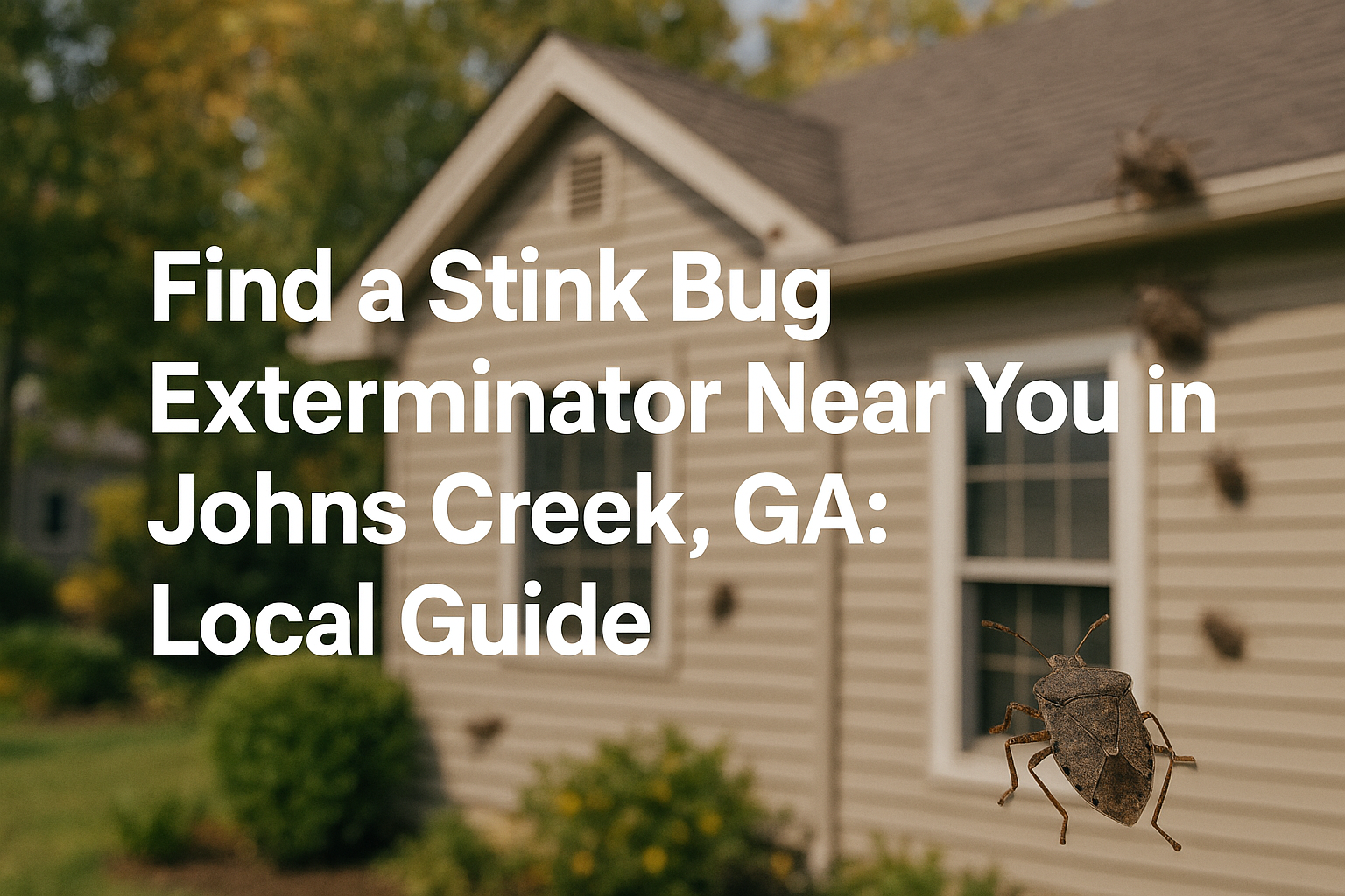 Stink Bug Exterminator Near You in Johns Creek, GA