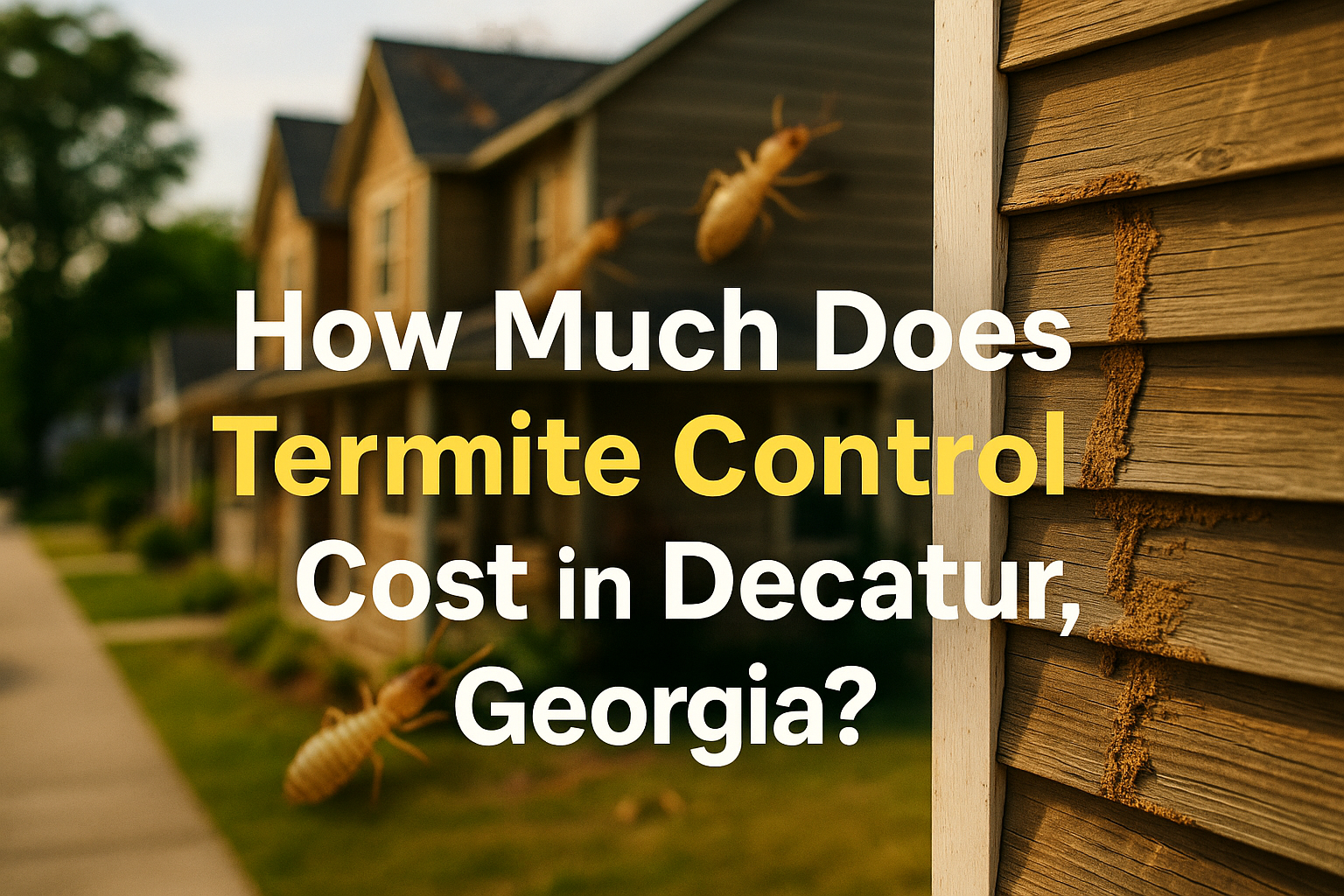 Termite Control Cost in Decatur, Georgia
