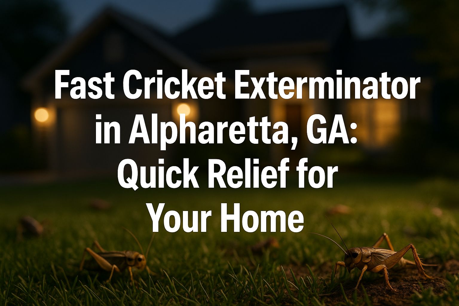 Fast Cricket Exterminator in Alpharetta, GA