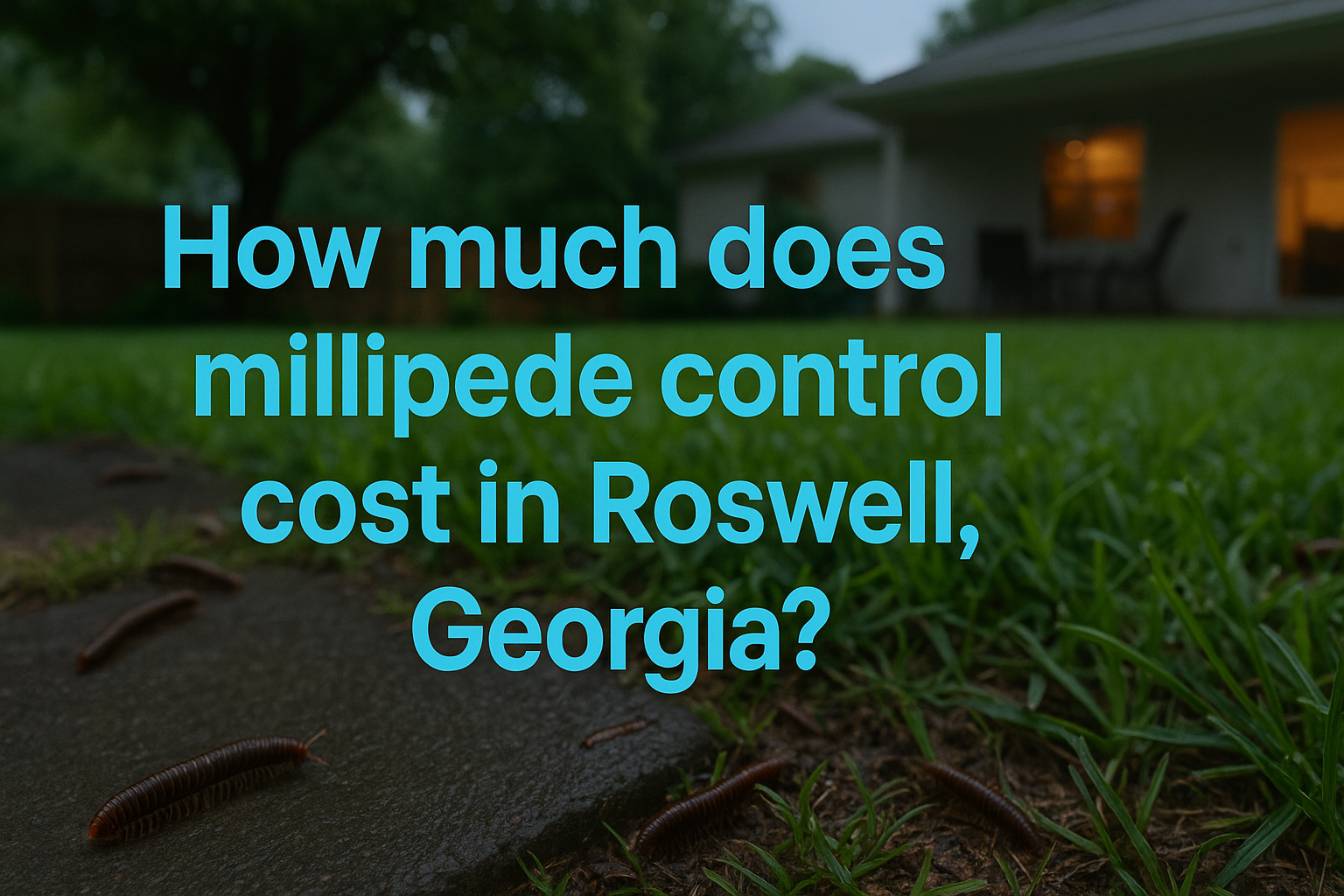 Millipede Control Cost in Roswell, Georgia