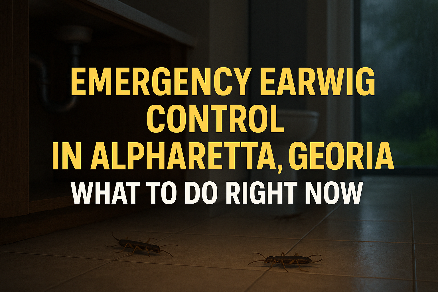 Emergency Earwig Control in Alpharetta, Georgia
