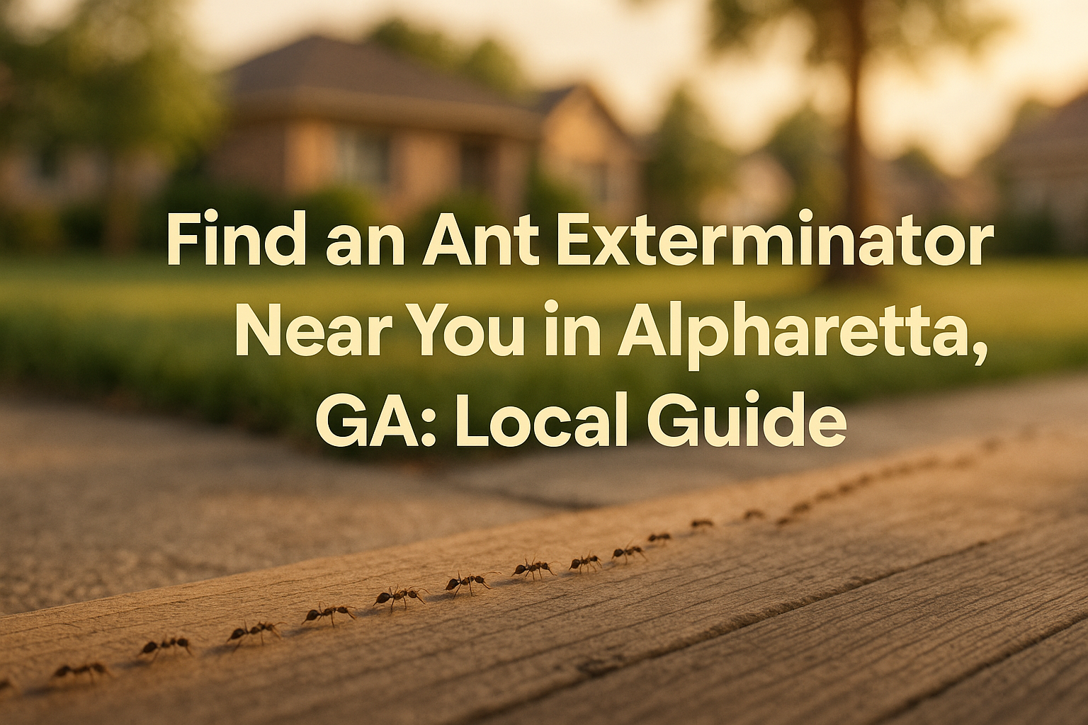 Find a Ant Exterminator Near You in Alpharetta, GA