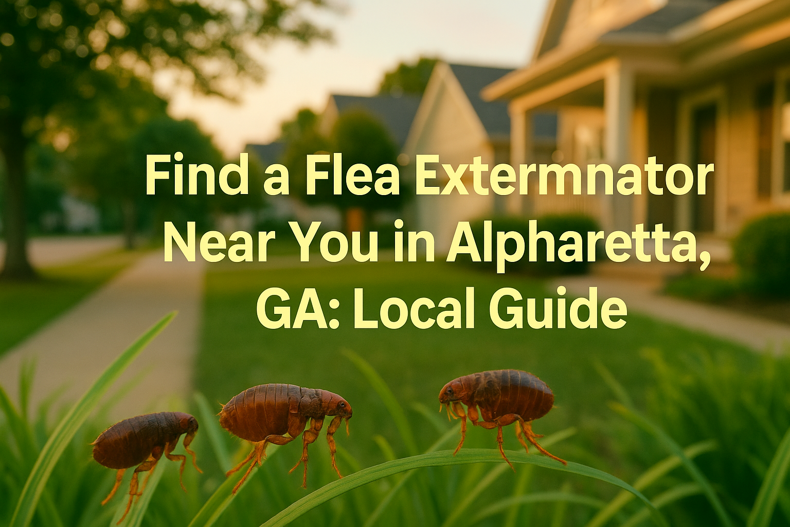 Flea Exterminator Near You in Alpharetta, GA