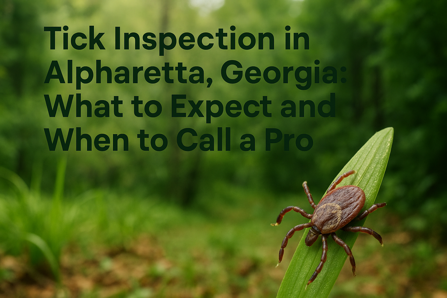 Tick Inspection in Alpharetta, Georgia