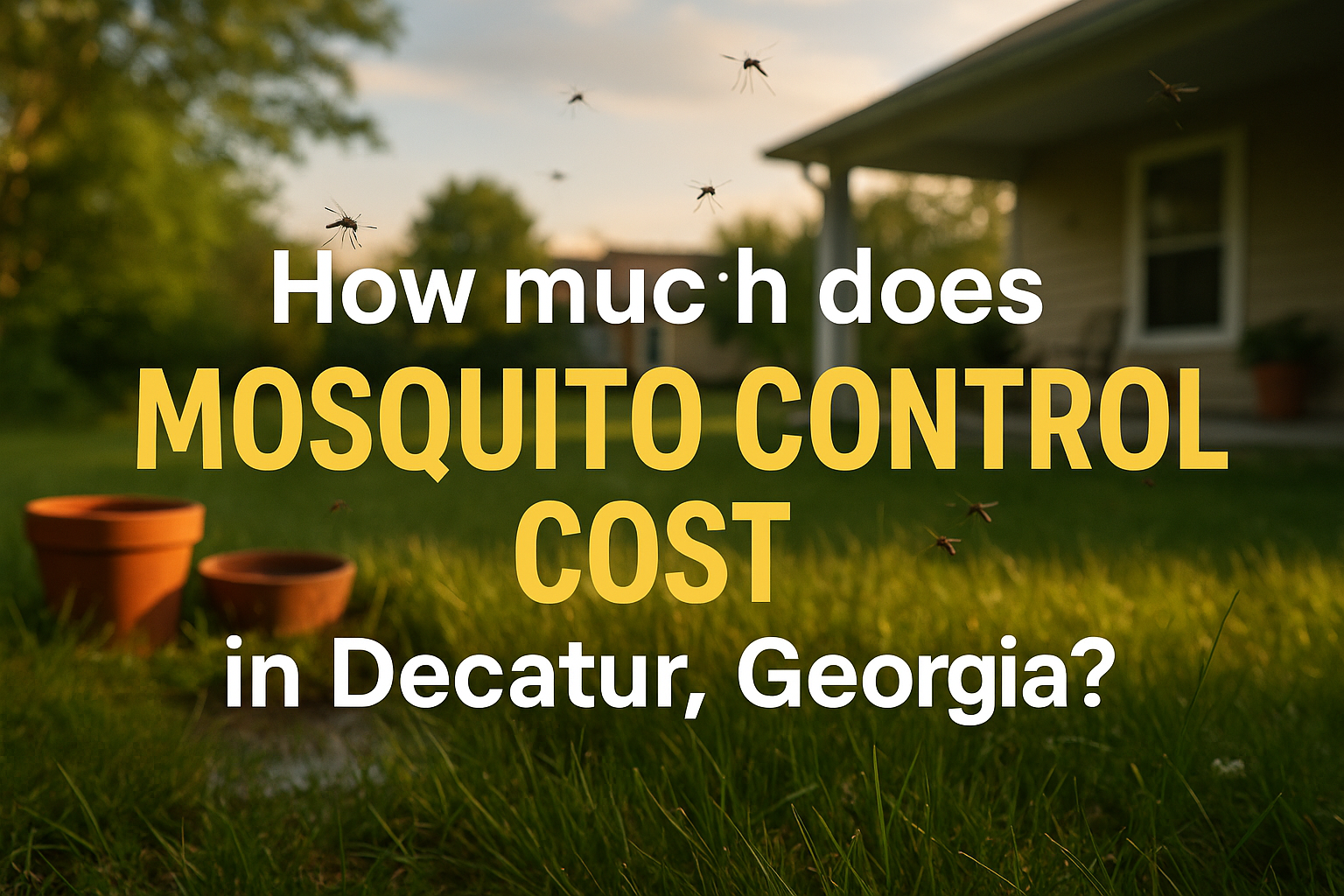 Mosquito Control Cost in Decatur, Georgia