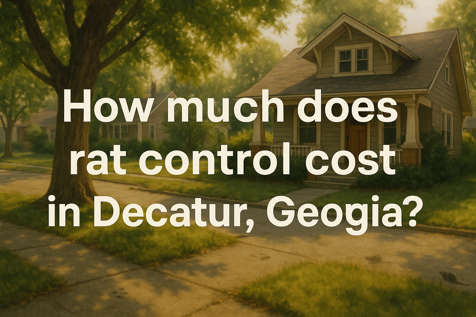 Rat Control Cost in Decatur, Georgia