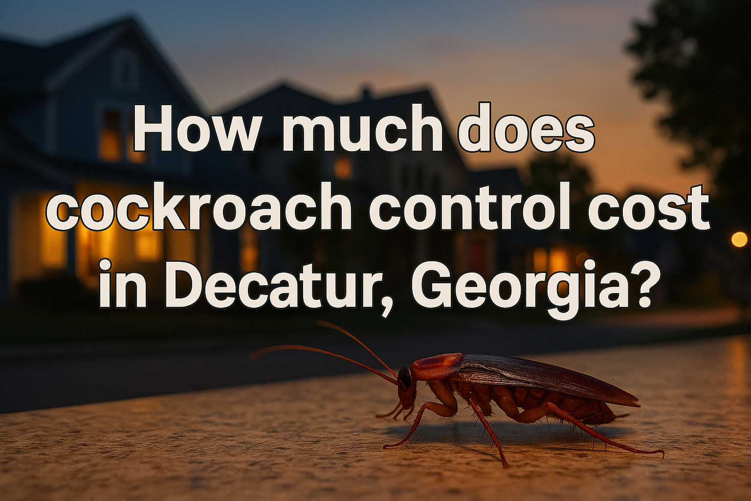 Cockroach Control Cost in Decatur, Georgia