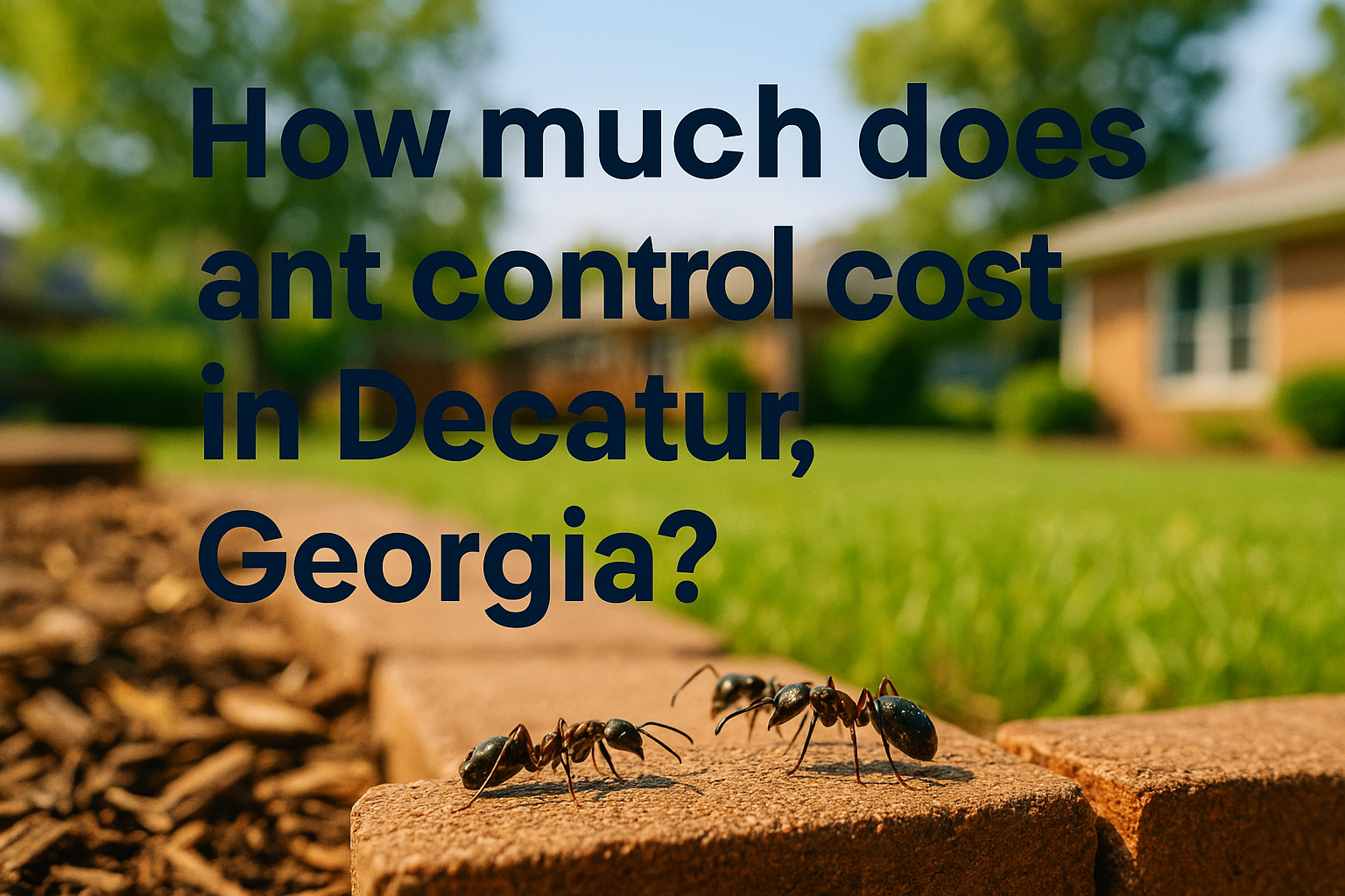 Ant control cost in Decatur, Georgia – pricing and treatment guide